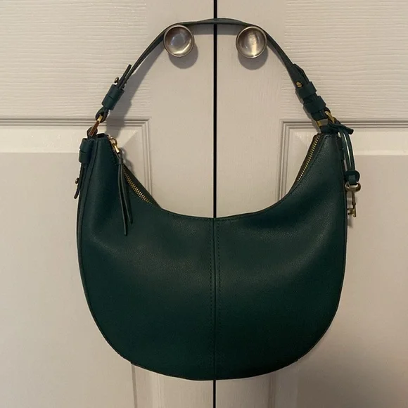 FOR LESLIE🖤FOSSIL🖤Shae Teal Large Hobo/NWOT - Picture 3 of 10